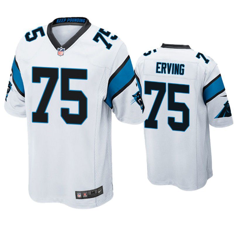 Men Carolina Panthers #75 Cameron Erving Nike White Game NFL Jersey->carolina panthers->NFL Jersey